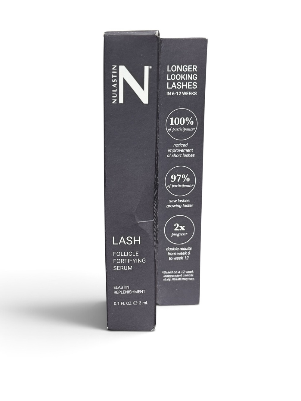 Nulastin LASH Follicle Fortifying Serum Elastin Replenishment .1oz/3ml Full Size